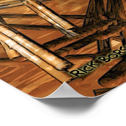 Drum Solo-afdruk Poster (Hoek)