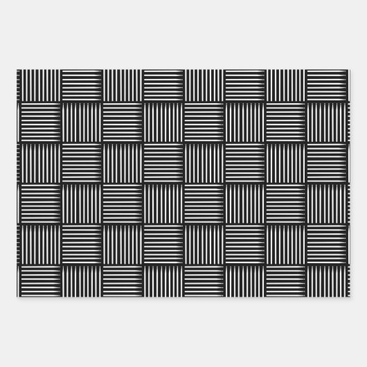 Drum Stick Crosshatch Inpakpapier Vel (Voorkant)