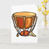 Drum Wenskaarten Kaart (Gele Bloem)