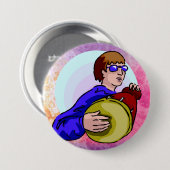 Drumer boy ronde button 7,6 cm (Voorkant /achterkant)