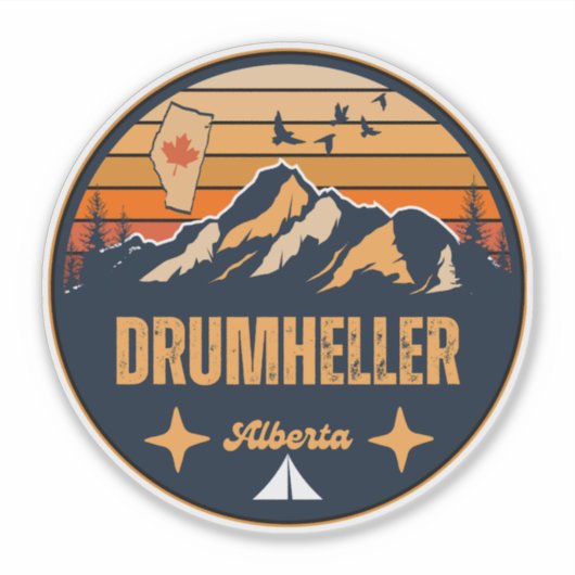 Drumheller, Alberta Sticker (Voorkant)