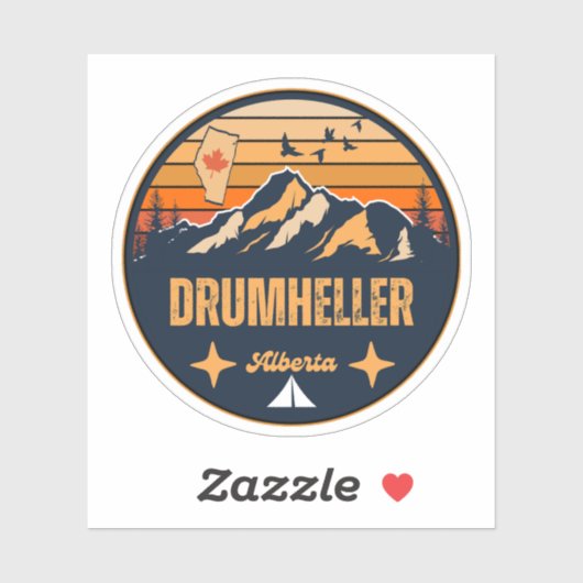 Drumheller, Alberta Sticker (Vel)