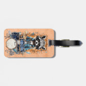 Drumliefhebbers Bagagelabel (Achterkant horizontaal)