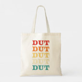 Drumline Dut Marching Band Percussion Retro Dut Su Tote Bag (Achterkant)