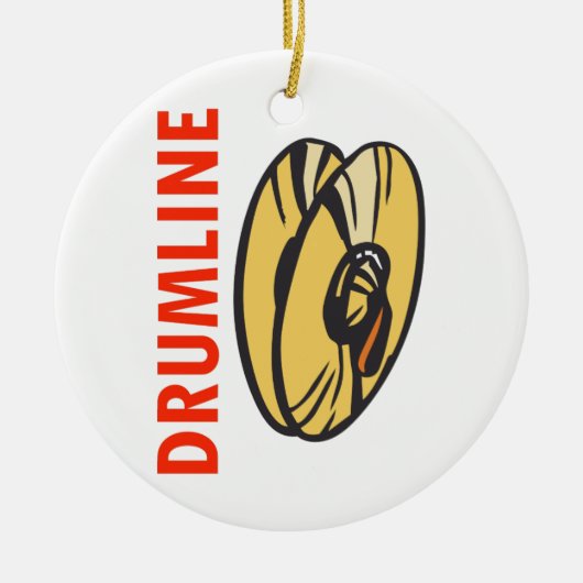 DRUMLINE KERAMISCH ORNAMENT (Voorkant)
