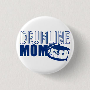 Drumline Ma Blue Ronde Button 3,2 Cm