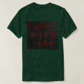 drummels, alstublieft, vab t-shirt (Design voorkant)