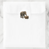 Drummende olifant Sticker (Tas)