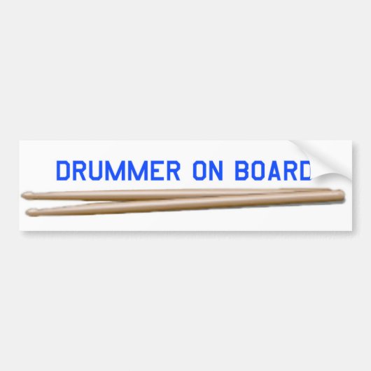 Drummer aan boord 04 bumpersticker (Voorkant)
