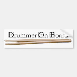 Drummer aan boord 08 bumpersticker
