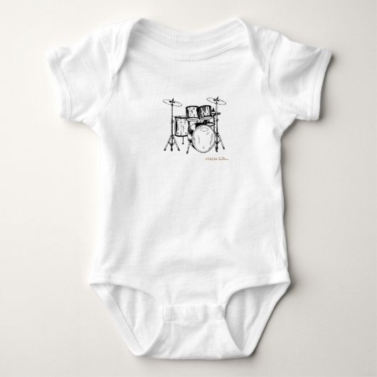 Drummer baby romper (Voorkant)