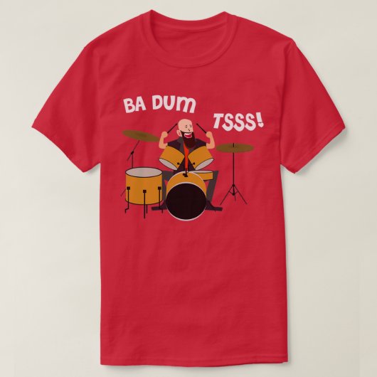 Drummer Badumtss T-shirt (Design voorkant)