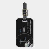 Drummer Bagagelabel (Voorkant verticaal)