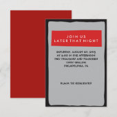 DRUMMER Bar Mitzvah Invitation Carte Party (Devant / Derrière)