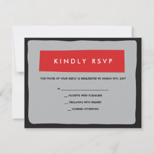 DRUMMER Bar Mitzvah Invitation Reply Kaart