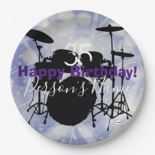 Drummer Birthday Paper Bord HAMbWG