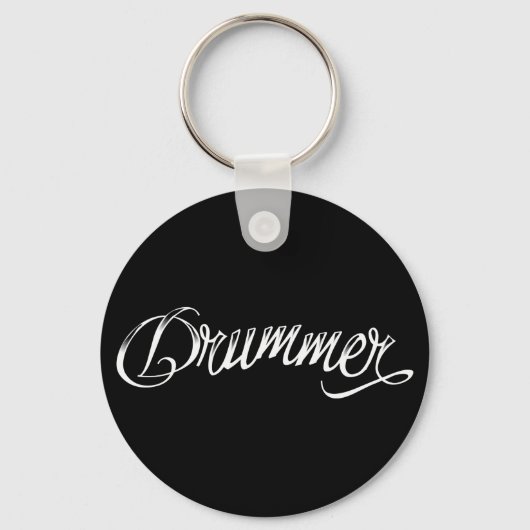 Drummer Black Sleutelhanger (Voorkant)