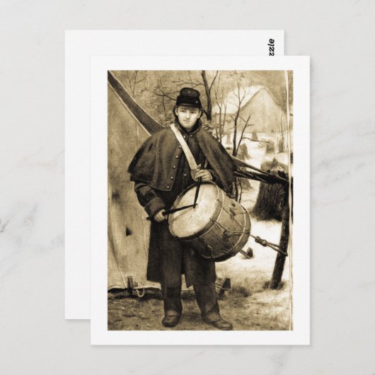 Drummer Boy Briefkaart (Voorkant / Achterkant)