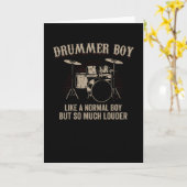 Drummer Boy | Drums Drummer Gift Kaart (Gele Bloem)