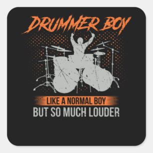 Drummer Boy   Drums Drummer Gift Vierkante Sticker