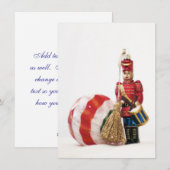 Drummer Boy en kerstbal Feestdagenkaart (Voorkant / Achterkant)