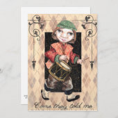 Drummer Boy kerstkaart (Voorkant / Achterkant)