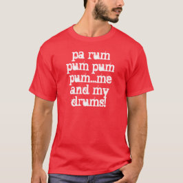 Drummer Boy Percussionist Fun Kerstmis T-shirt