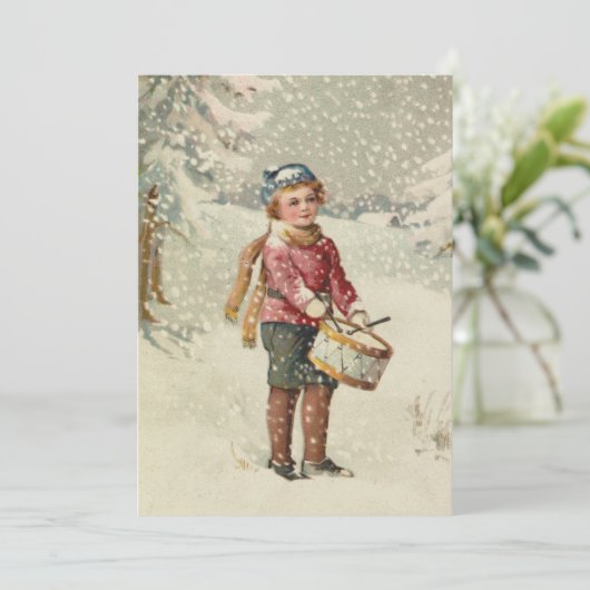 Drummer Boy | Vintage kerst (Staand voorkant)