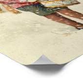 Drummer Boy | Vintage kerst Poster (Hoek)