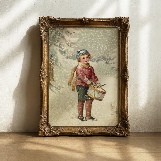 Drummer Boy | Vintage kerst Poster