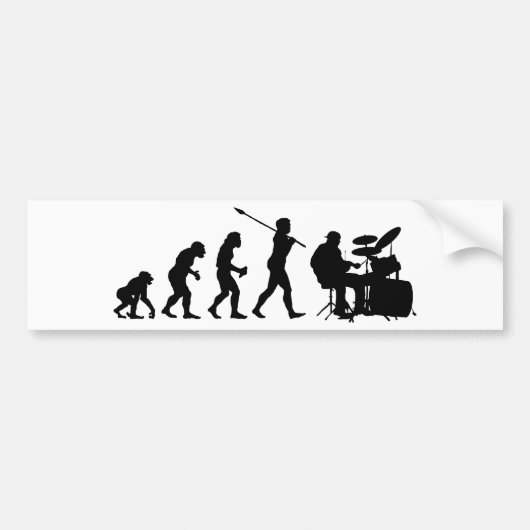 Drummer Bumpersticker (Voorkant)