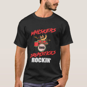 Drummer Cat Lover Percussion Percussionis T-shirt