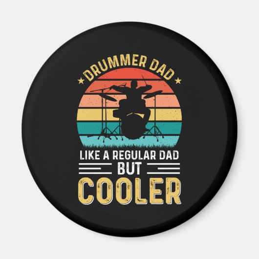Drummer Dad Magneet (Voorkant)