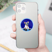 drummer dog sticker (Telefoon)