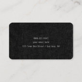  Drummer Drum Kit Band Elegant Visitekaartje (Achterkant)