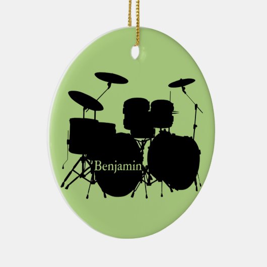 Drummer Drum Set Design Ornament (Rechts)