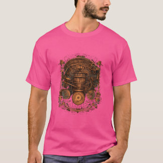 Drummer Drum Set Steampunk Drumset Drumming Drums  T-shirt