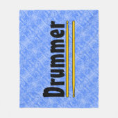 drummer drum sticks fleece deken (Voorkant)