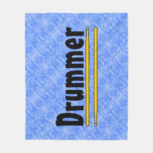 drummer drum sticks fleece deken (Voorkant)