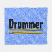 drummer drum sticks fleece deken (Voorkant (Horizontaal))