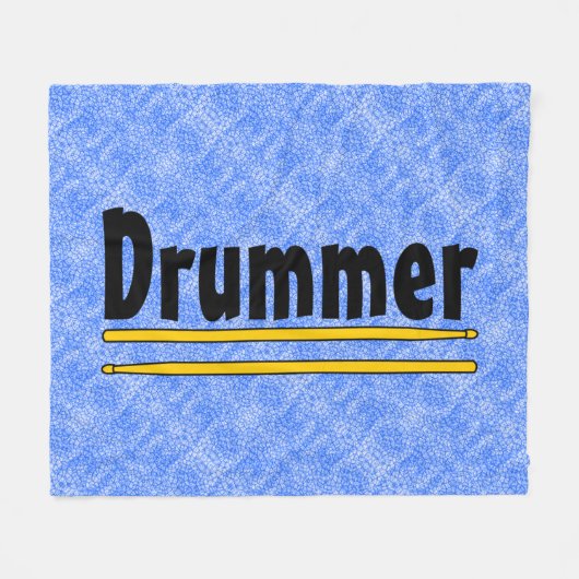 drummer drum sticks fleece deken (Voorkant (Horizontaal))