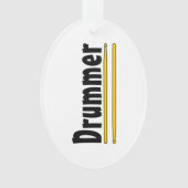 drummer drum sticks ornament (voorkant)