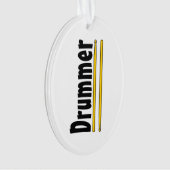 drummer drum sticks ornament (voorkant)