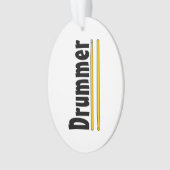 drummer drum sticks ornament (voorkant)