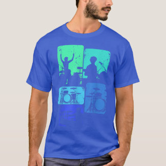 Drummer Drum Sticks Rock & Roll Kinder Boys Mannen T-shirt
