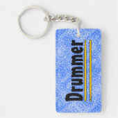 drummer drum sticks sleutelhanger (Voorkant)