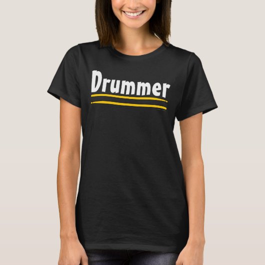 drummer drum sticks t-shirt (Voorkant)