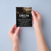 Drummer, drumlessons Adverteren brochure (Hand)