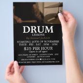 Drummer, drumlessons Adverteren brochure (Hand)