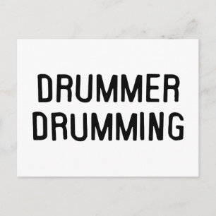 Drummer Drumming Briefkaart